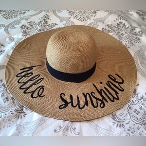 Hello Sunshine Floppy Wide Brimmed Sun Hat